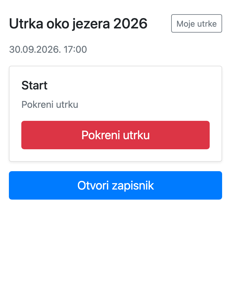 Start utrke