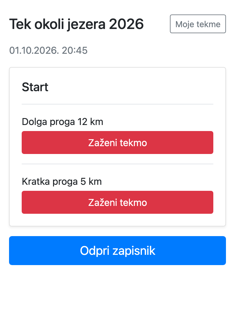 Štart tekme